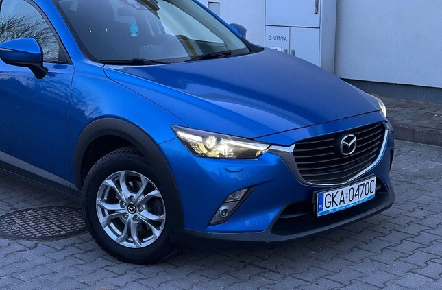 Mazda CX-3 cena 57997 przebieg: 107000, rok produkcji 2015 z Małomice małe 379